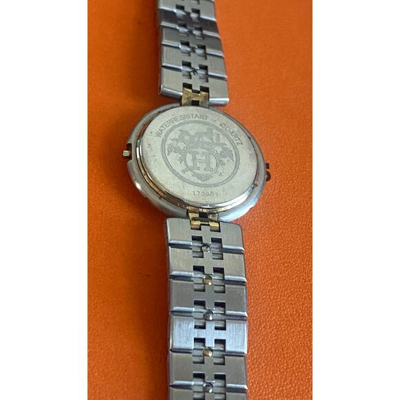 Hermès Clipper 24mm Women’s Two-Tone Stainless Steel & Gold Watch with Box - Picture 6 of 9